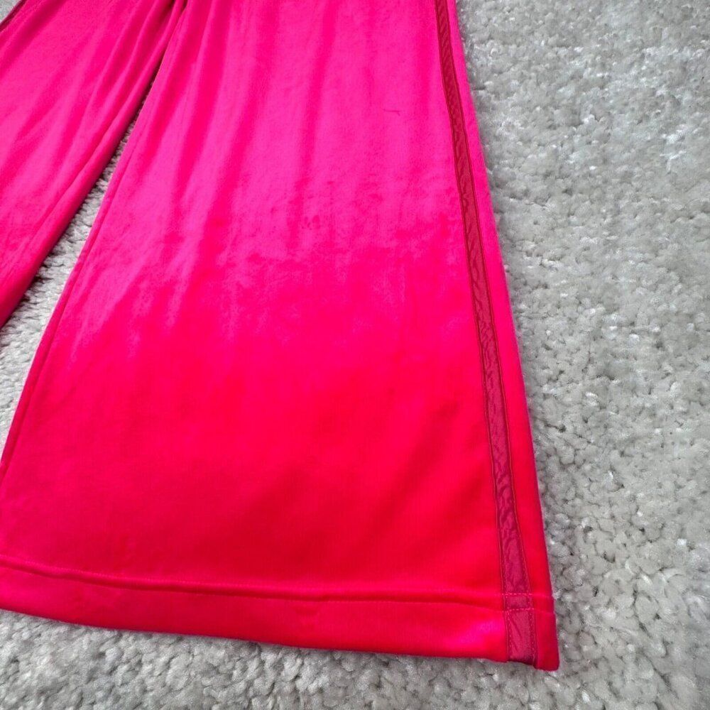 Aerie Bright Lights Velour High Waisted Wide Leg Pants Rose Pink - Picture 5 of 10